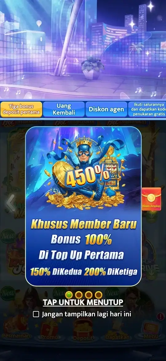 68IDN APK bonus member baru hingga 450 persen